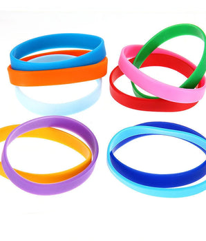 Silicone Rubber Wristband Flexible Wrist Band Cuff Bracelet Sports Casual Bangle For Women Men Wholesale браслет