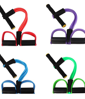 TPE Puller Pedal Ankle Abdominal Exerciser Sit-up Pull Rope Expander Elastic Bands Home Gym Sport Training Fitness Equipment