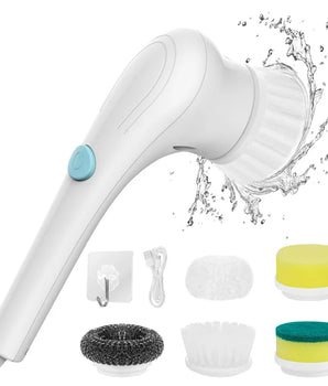 Electric Cleaning Brush 5-in-1 Multi-functional USB Charging Bathroom