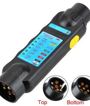 7 Pin 12V Plug Socket Diagnostic Tools Trailer Tester Car Towing Light Tester Caravan Towing Tow Bar Light Wiring Tester