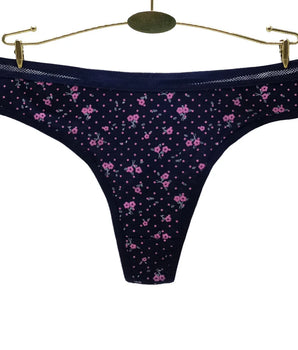 Sexy Women's Thong Cotton G Strings Panties for Ladies Dot Star Printed Tanga Girls Underwear Intimate Underpants 5 pcs/lot