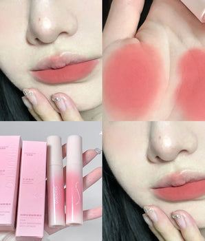 6 Colors Matte Nude Red Lip Gloss Waterproof Long Lasting Non-stick Cup Velvet Liquid Lipstick Lip Mud Korea Make-up Cosmetics