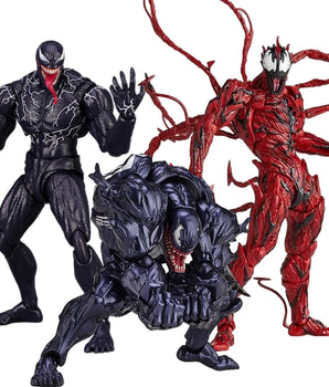 AMAZING YAMAGUCHI Venom Carnage Spider Man legends Action Figure Joint Movable Face Statue Model Doll Collectible kids for Toy