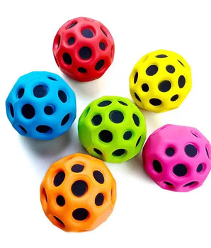 Bouncy Balls Rubber High Bouncing Balls for Kids Sensory Fidget Toys Stress Relief Hole Ball Sports Training Ball Outdoor Games