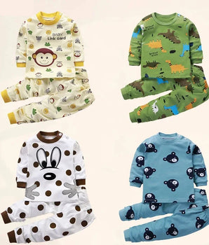 Kids Clothes Children Sets Children's Clothing Boys Girls CottonAutumn winter Clothing Pants Sleepwear Underwear Christmas Gift